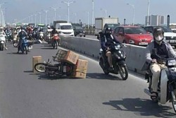Thông tin shipper gây tai nạn rồi nhảy cầu là không chính xác