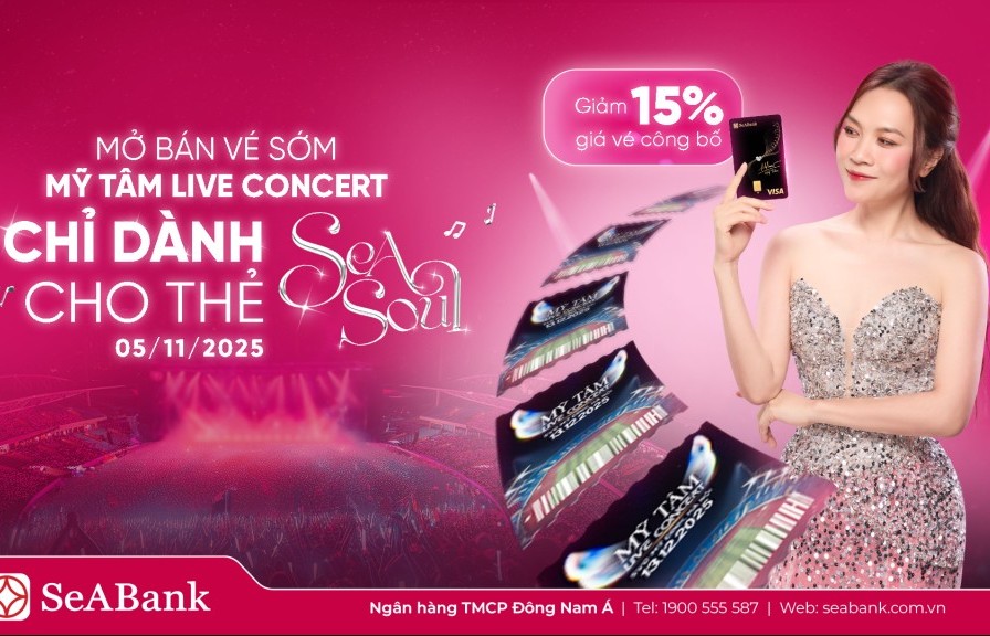 SeABank mang cơ hội săn vé miễn phí cho khách hàng trải nghiệm Mỹ Tâm Live Concert 2025