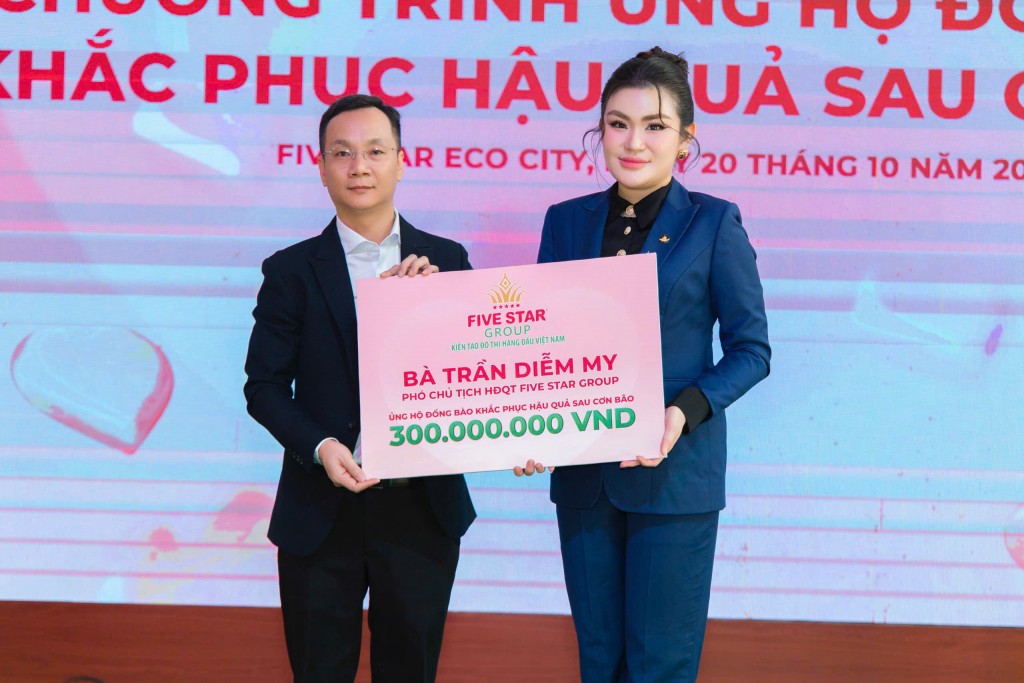 Five Star Group lan tỏa yêu thương: Quyên góp 1 tỷ đồng hỗ trợ đồng bào vùng lũ Five Star Group lan tỏa yêu thương: Quyên góp 1 tỷ đồng hỗ trợ đồng bào vùng lũ