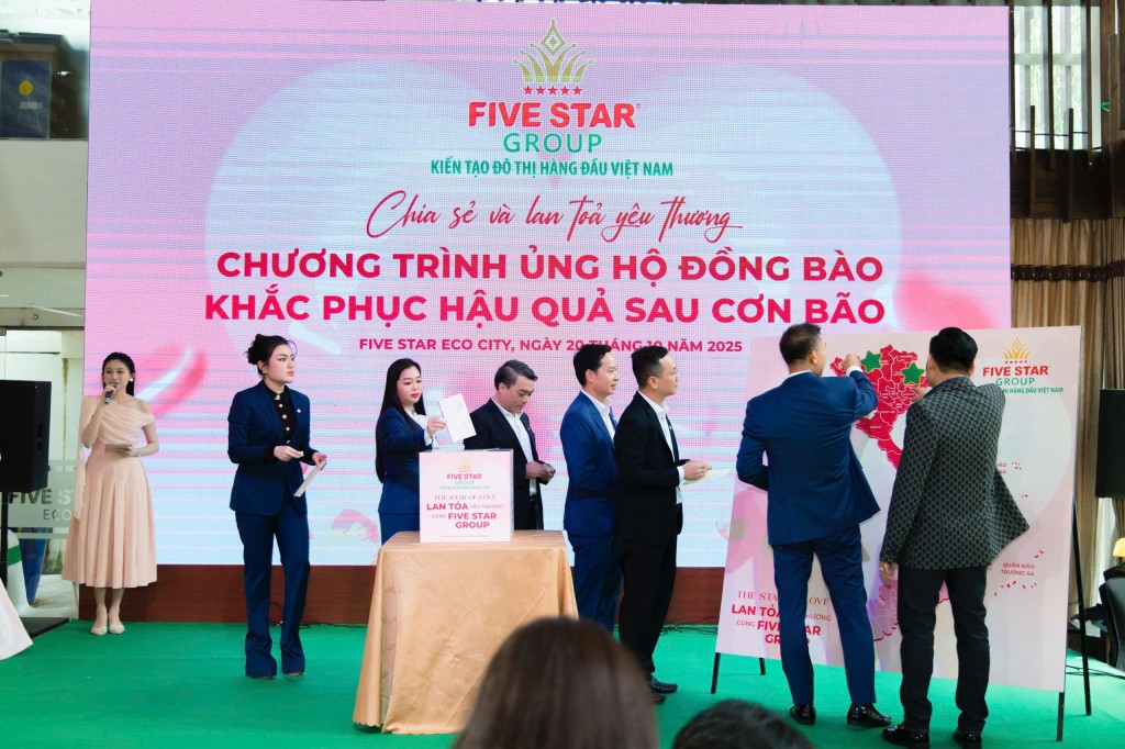 Five Star Group lan tỏa yêu thương: Quyên góp 1 tỷ đồng hỗ trợ đồng bào vùng lũ Five Star Group lan tỏa yêu thương: Quyên góp 1 tỷ đồng hỗ trợ đồng bào vùng lũ
