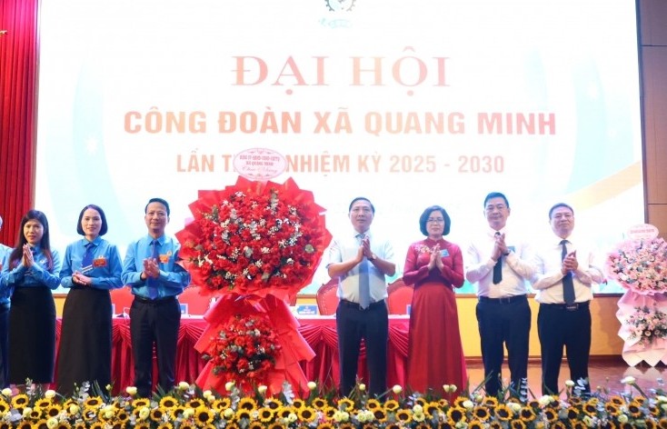 Công đoàn xã Quang Minh tích cực chăm lo cho người lao động