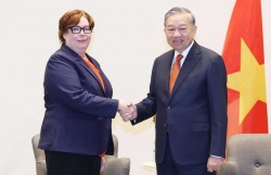 Tổng Bí thư Tô Lâm tiếp Chủ tịch Đảng Cộng sản Phần Lan Tiina Sandberg