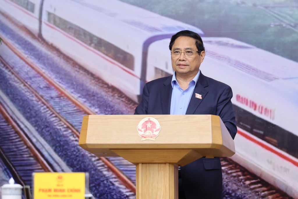 Chủ trì phiên họp thứ 4 của Ban Chỉ đạo các công trình trọng điểm, dự án quan trọng quốc gia lĩnh vực đường sắt, Thủ tướng Phạm Minh Chính yêu cầu chủ động, tích cực thúc đẩy các dự án đường sắt và chuyển giao, phát triển công nghệ - Ảnh: VGP/Nhật Bắc Chủ trì phiên họp thứ 4 của Ban Chỉ đạo các công trình trọng điểm, dự án quan trọng quốc gia lĩnh vực đường sắt, Thủ tướng Phạm Minh Chính yêu cầu chủ động, tích cực thúc đẩy các dự án đường sắt và chuyển giao, phát triển công nghệ - Ảnh: VGP/Nhật Bắc