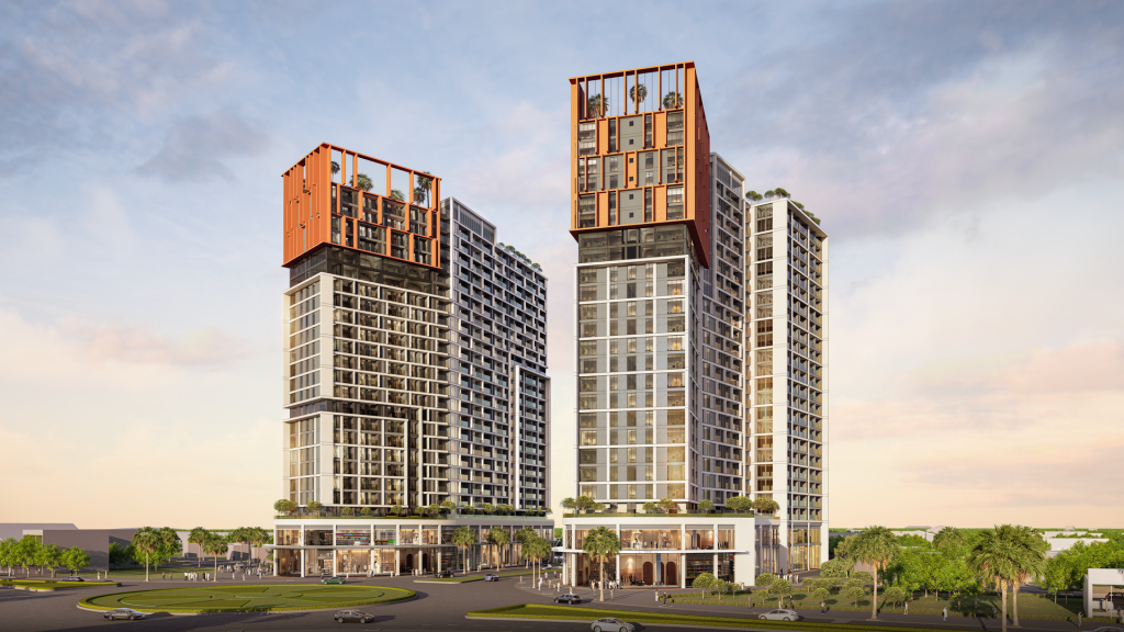 Căn hộ Cora Tower thuận tiện an cư và đầu tư tiềm năng. (Ảnh phối cảnh: Sun Property)