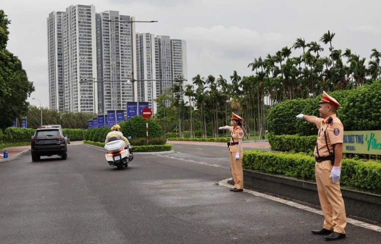 Phân luồng giao thông phục vụ Lễ mở ký Công ước Hà Nội