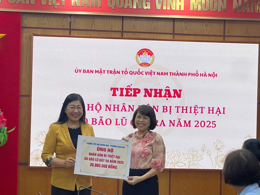 Hà Nội tiếp nhận gần 29 tỷ đồng ủng hộ nhân dân bị ảnh hưởng bão, lũ