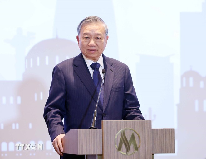 Tổng Bí thư Tô Lâm phát biểu. (Ảnh: Thống Nhất/TTXVN) Tổng Bí thư Tô Lâm phát biểu. (Ảnh: Thống Nhất/TTXVN)
