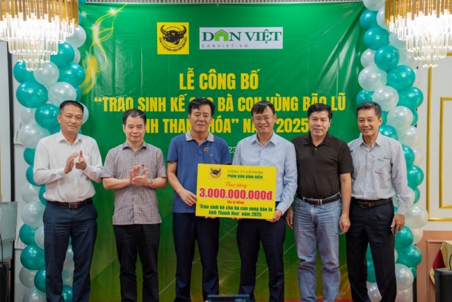 Bình Điền hỗ trợ 1.500 gia đình tại Thanh Hoá tái thiết sau bão