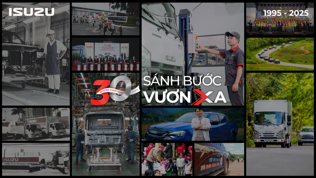 Hình ảnh chủ đạo chiến dịch kỷ niệm 30 năm thành lập của ISUZU Việt Nam Hình ảnh chủ đạo chiến dịch kỷ niệm 30 năm thành lập của ISUZU Việt Nam