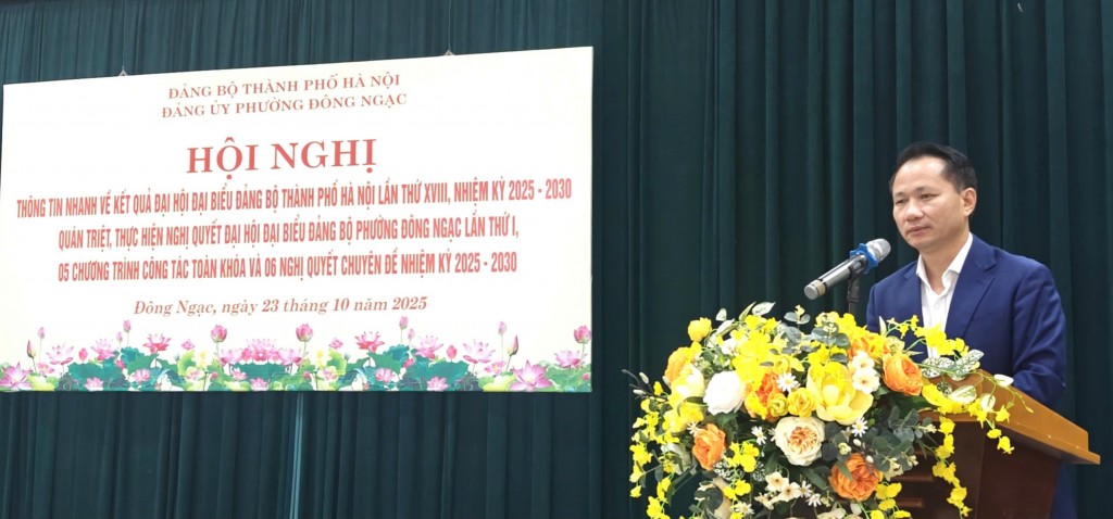 Đồng chí Dương Ngọc Thanh: Phó Bí thư Thường trực Đảng ủy quán triệt và triển khai thực hiện 05 Chương trình công tác toàn khóa và 06 Nghị quyết chuyên đề của Đảng ủy nhiệm kỳ 2025 - 2030 Đồng chí Dương Ngọc Thanh: Phó Bí thư Thường trực Đảng ủy quán triệt và triển khai thực hiện 05 Chương trình công tác toàn khóa và 06 Nghị quyết chuyên đề của Đảng ủy nhiệm kỳ 2025 - 2030