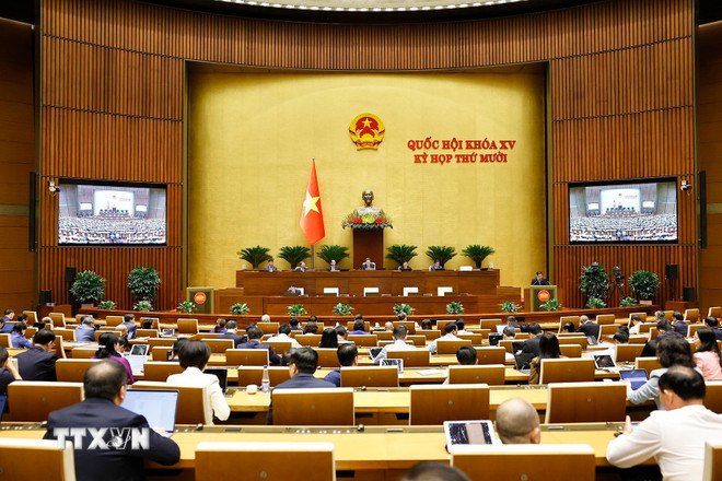 Quang cảnh phiên họp. (Ảnh: Doãn Tấn/TTXVN) Quang cảnh phiên họp. (Ảnh: Doãn Tấn/TTXVN)