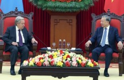 Tổng Bí thư Tô Lâm tiếp Tổng Thư ký Liên hợp quốc António Guterres