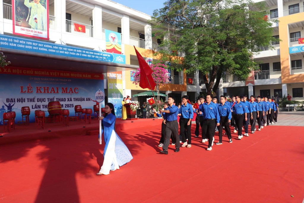 Gần 1.000 vận động viên tham gia Đại hội Thể dục Thể thao xã Thuận An lần thứ I