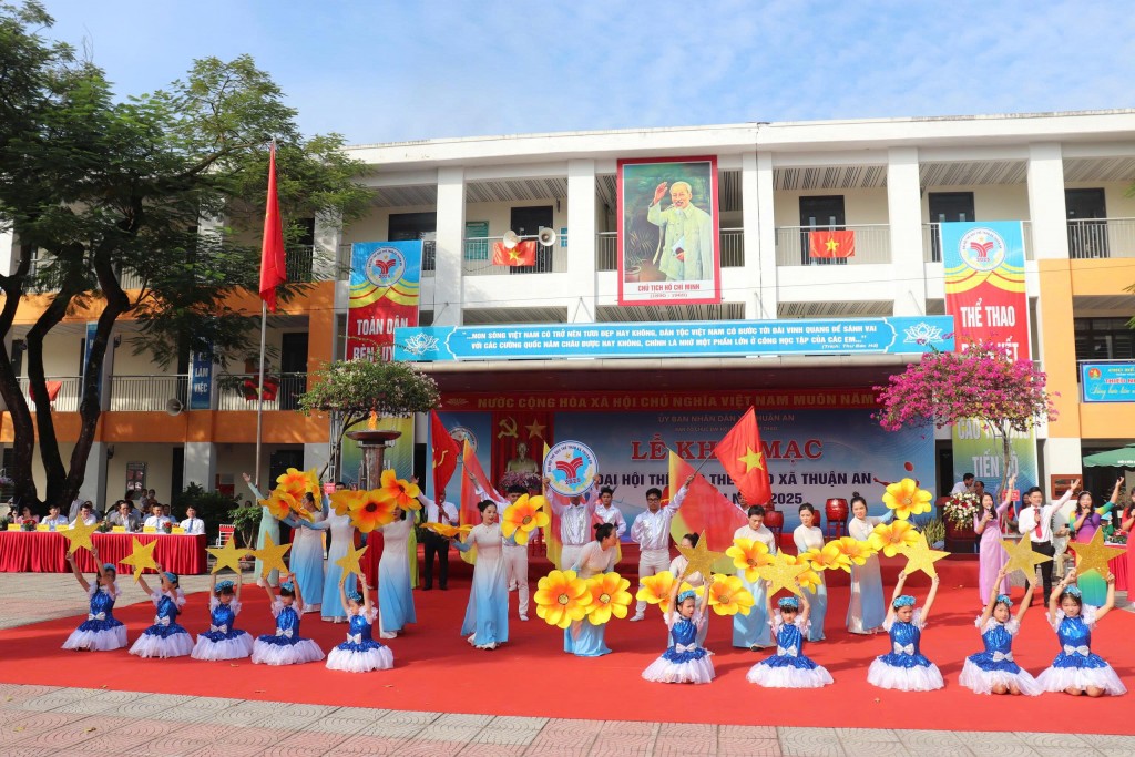 Gần 1.000 vận động viên tham gia Đại hội Thể dục Thể thao xã Thuận An lần thứ I