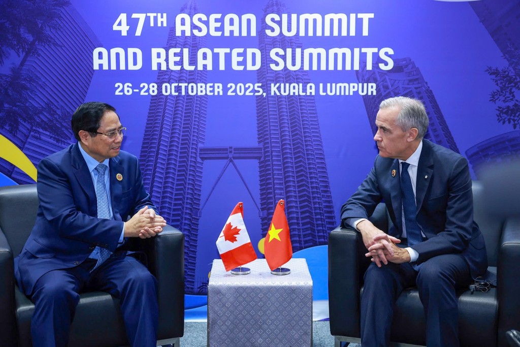 Thủ tướng Chính phủ mong muốn Canada đẩy mạnh hợp tác, hỗ trợ Việt Nam trong những lĩnh vực mà Canada có thế mạnh - Ảnh: VGP/Nhật Bắc