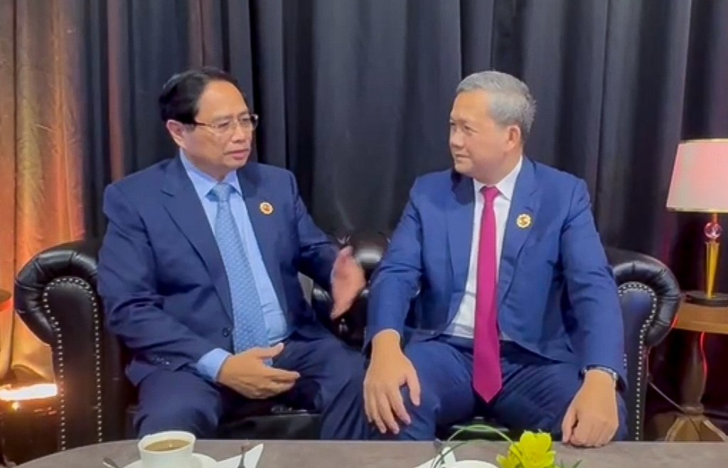 Thủ tướng Phạm Minh Chính gặp Thủ tướng Campuchia Hun Manet