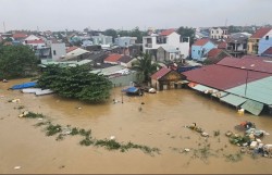 Lũ trên sông Vu Gia, Thu Bồn lên nhanh, nhiều khu vực ngập sâu