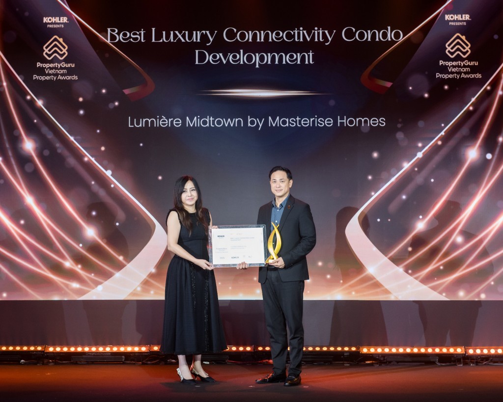 Dự án Lumière Midtown tại The Global City (TP.HCM) do Masterise Homes phát triển cũng xuất sắc nhận giải “Best Luxury Connectivity Condo Development”