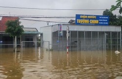 Đà Nẵng: Lũ trên sông Thu Bồn vượt mức báo động 3 hơn 1,2m