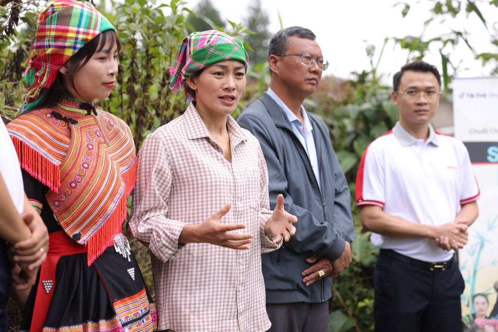Chị Bích Hồng (Cô Ba Tây Bắc), người đã có công lớn trong việc kiến tạo và dẫn dắt cộng đồng nhà bán hàng tại Sìn Hồ