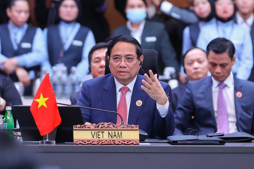 Thủ tướng Phạm Minh Chính phát biểu tại Hội nghị - Ảnh: VGP/Nhật Bắc