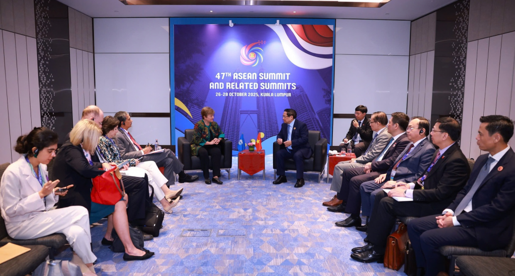 Tổng Giám đốc IMF đánh giá cao quyết tâm và các biện pháp của Chính phủ Việt Nam nhằm ứng phó với những thách thức của kinh tế, tài chính toàn cầu - Ảnh: VGP/Nhật Bắc