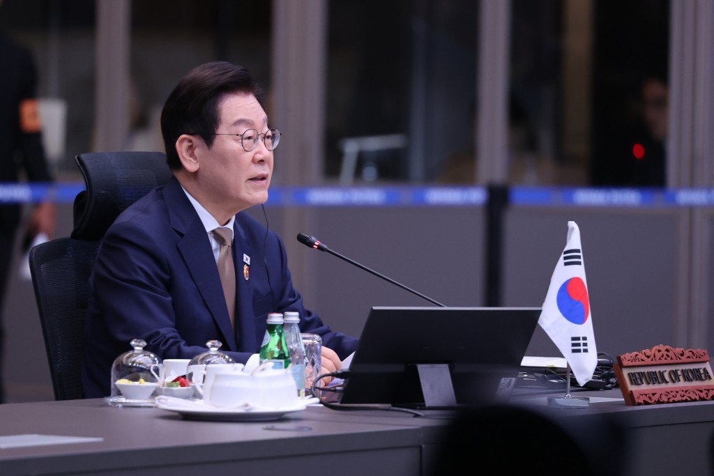 Tổng thống Hàn Quốc Lee Jae-myung phát biểu tại Hội nghị - Ảnh: VGP/Nhật Bắc Tổng thống Hàn Quốc Lee Jae-myung phát biểu tại Hội nghị - Ảnh: VGP/Nhật Bắc