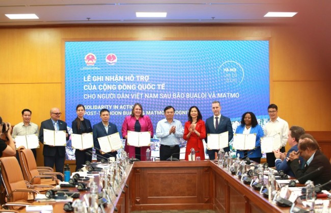 Quốc tế hỗ trợ Việt Nam hơn 9,6 triệu USD để khắc phục hậu quả thiên tai