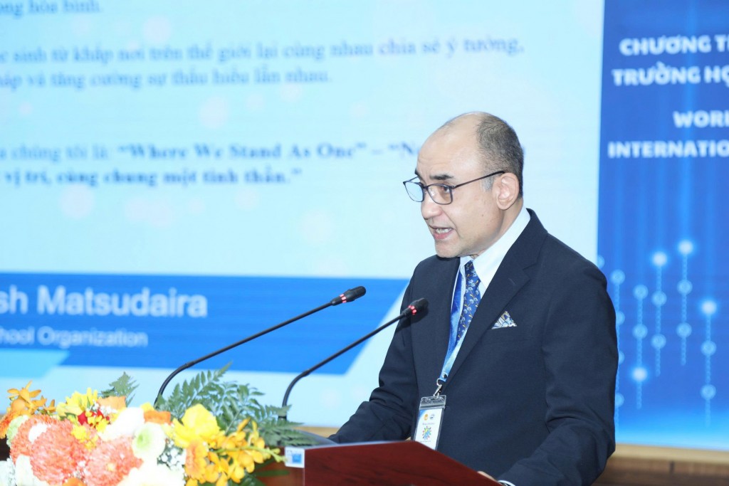 Ông Matsudaira Daryoosh - Giám đốc Tổ chức World School bày tỏ niềm vui khi có những trải nghiệm thú vị ở Hà Nội