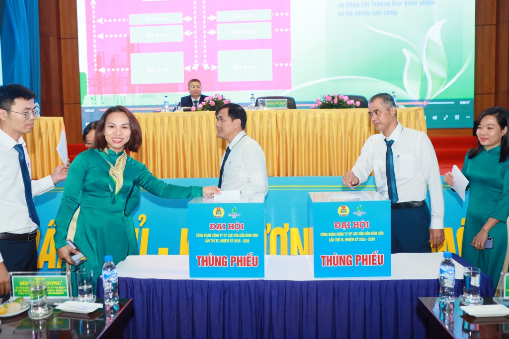 Đại biểu bầu BCH Công đoàn BSR nhiệm kỳ 2025 – 2030 và Đoàn đại biểu dự Đại hội Công đoàn Tập đoàn Công nghiệp – Năng lượng Quốc gia Việt Nam