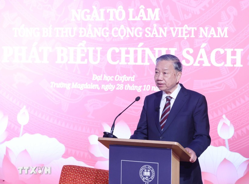 Tổng Bí thư Tô Lâm phát biểu. (Ảnh: Thống Nhất/TTXVN) Tổng Bí thư Tô Lâm phát biểu. (Ảnh: Thống Nhất/TTXVN)