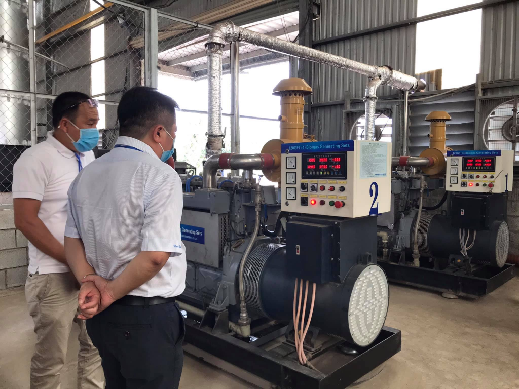 Máy phát điện chạy bằng khí biogas Máy phát điện chạy bằng khí biogas