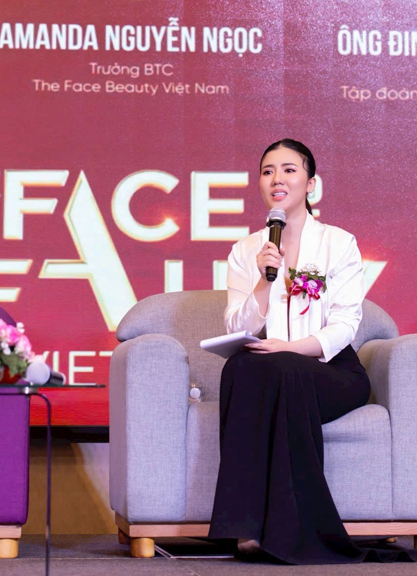 Amanda Nguyễn Ngọc chia sẻ tại sự kiện The Face Beauty