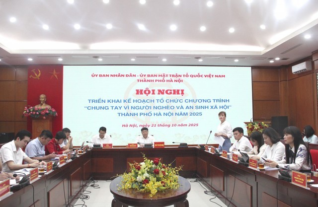 Hội nghị triển khai kế hoạch tổ chức Chương trình “Chung tay vì người nghèo và an sinh xã hội” TP. Hà Nội năm 2025. Hội nghị triển khai kế hoạch tổ chức Chương trình “Chung tay vì người nghèo và an sinh xã hội” TP. Hà Nội năm 2025.