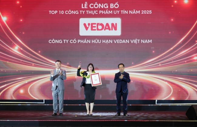 Vedan 8 năm liền vững vị thế trong Top 10 Công ty uy tín ngành Thực phẩm