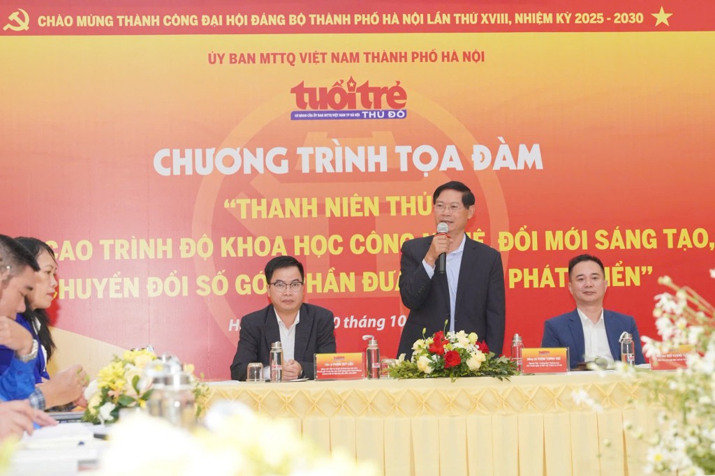 Thanh niên Thủ đô nâng cao trình độ khoa học công nghệ, đổi mới sáng tạo, chuyển đổi số góp phần đưa Thủ đô phát triển Thanh niên Thủ đô nâng cao trình độ khoa học công nghệ, đổi mới sáng tạo, chuyển đổi số góp phần đưa Thủ đô phát triển