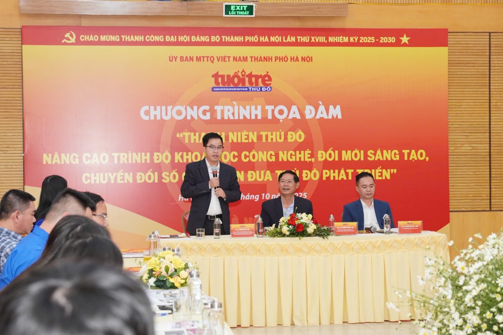 Thanh niên Thủ đô nâng cao trình độ khoa học công nghệ, đổi mới sáng tạo, chuyển đổi số góp phần đưa Thủ đô phát triển Thanh niên Thủ đô nâng cao trình độ khoa học công nghệ, đổi mới sáng tạo, chuyển đổi số góp phần đưa Thủ đô phát triển
