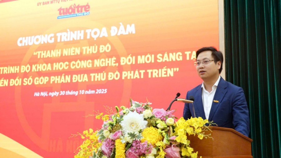 đồng chí Trần Quang Hưng - Phó Bí thư Thành đoàn Hà Nội