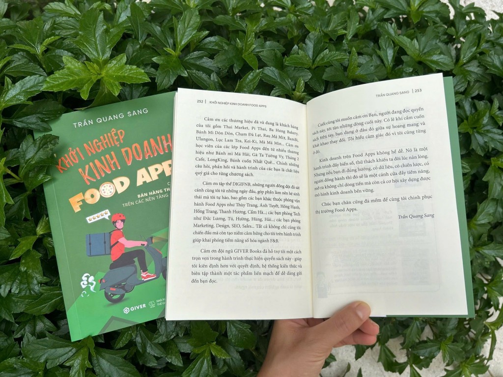 Một “cuốn sách kê gối” phù hợp cho những người khởi nghiệp hoặc đang kinh doanh F&amp;B online, đặc biệt là nhóm đã thử lên Food Apps nhưng chưa thành công