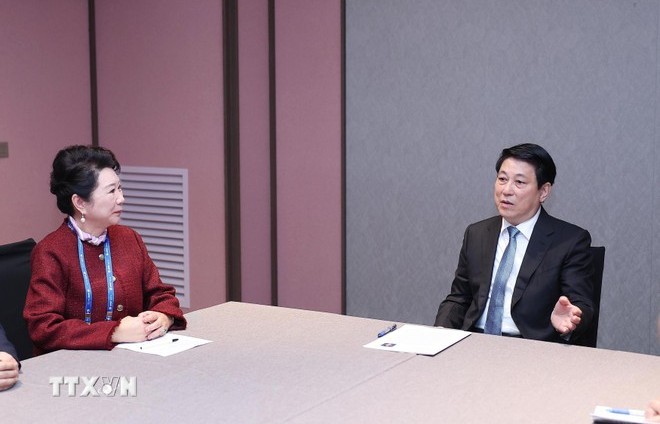 Chủ tịch nước Lương Cường tiếp Nhà sáng lập Tập đoàn MEBO International