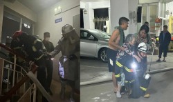 Kịp thời giải cứu 2 người trong vụ cháy chung cư phố Đông Quan