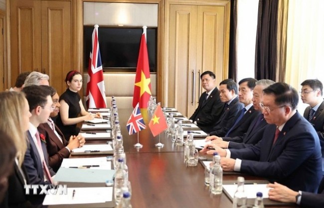 Tổng Bí thư Tô Lâm hội kiến Chủ tịch đảng Bảo thủ Anh Kemi Badenoch