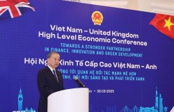 Tổng Bí thư Tô Lâm phát biểu tại Hội nghị Kinh tế cấp cao Việt Nam-Anh