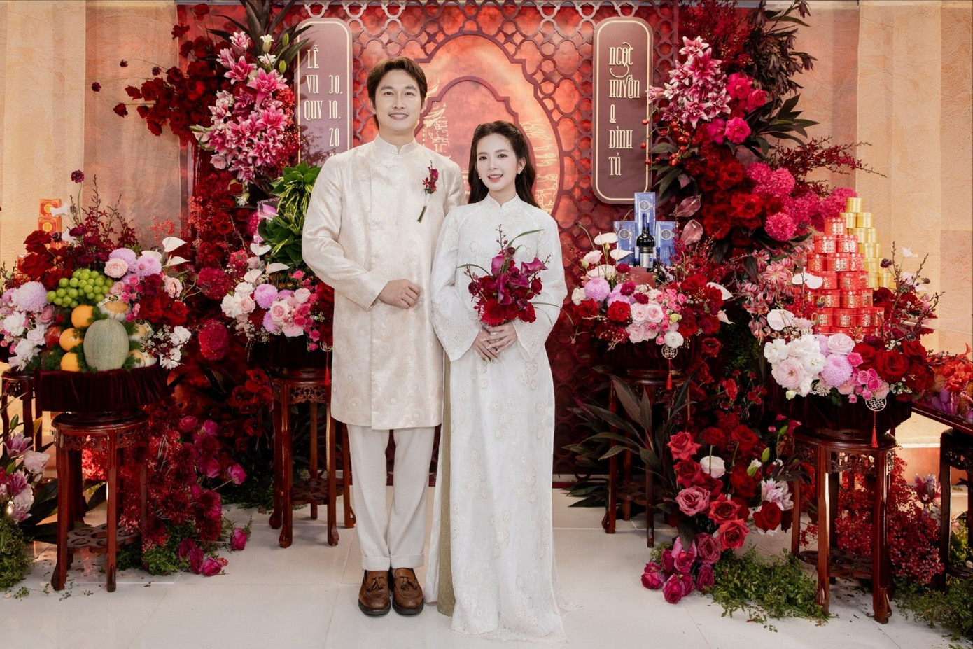 Trước ngày diễn ra lễ ăn hỏi, Đình Tú chia sẻ cảm xúc bồi hồi, khó ngủ: "Nằm mãi không ngủ được, các bạn chưa cưới các bạn không hiểu được đâu". 574290895-1136030298686067-1303141095736410787-n-6521.jpg