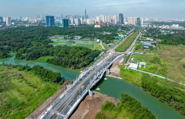 Toàn cảnh tuyến đường Liên Phường sắp thông xe, mở ra mạch giao thông