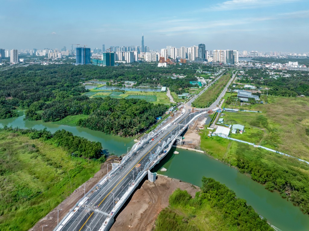 Toàn cảnh tuyến đường Liên Phường sắp thông xe, mở ra mạch giao thông