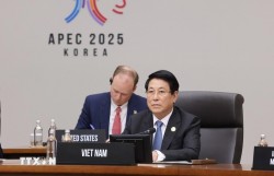 Chủ tịch nước Lương Cường gặp Tổng Bí thư, Chủ tịch nước Trung Quốc Tập Cận Bình