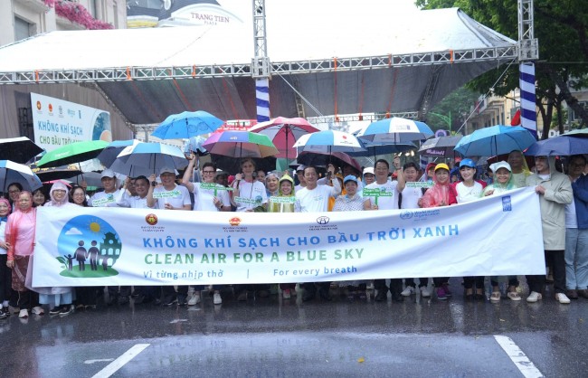 Lan tỏa thông điệp “Không khí sạch cho bầu trời xanh”