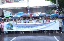 Lan tỏa thông điệp “Không khí sạch cho bầu trời xanh”