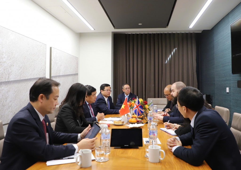 Phó Thủ tướng Nguyễn Chí Dũng tiếp Tập đoàn Cundall - Ảnh: VGP/Thu Sa